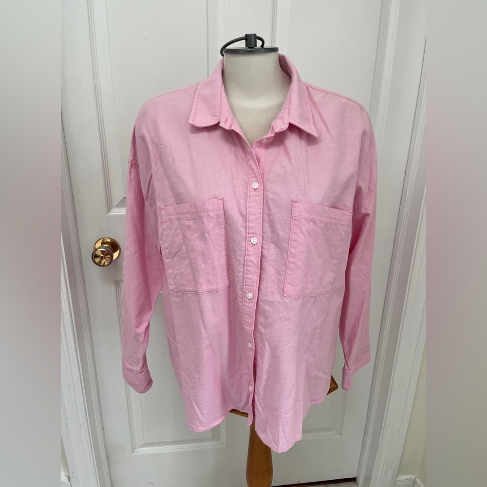 OLD NAVYS Pink, the boyfriend shirt by Old Navy. With pockets